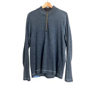 Robert Graham Quarter Zip Knit Pullover Large
